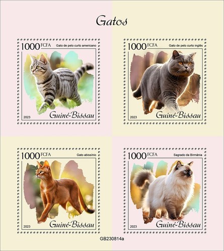 Francobolli gatti american - francobolli,