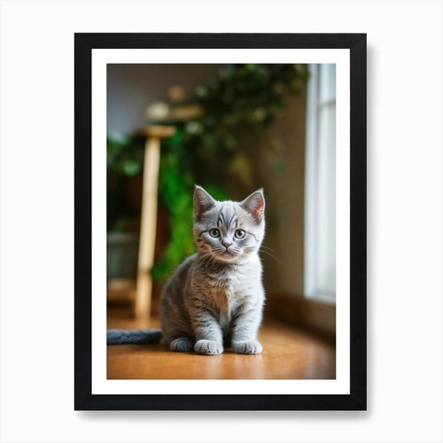 Stampa artistica gattino - , a