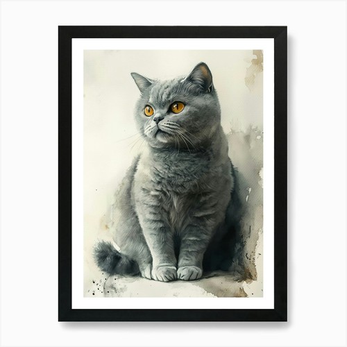 Stampa artistica gatto pelo