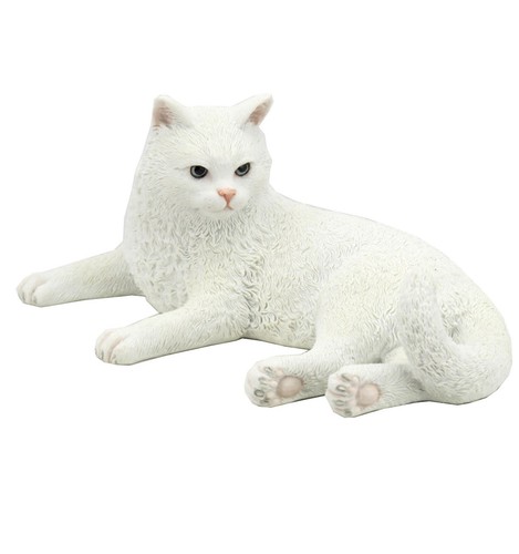 Statuina gatto bianco pelo