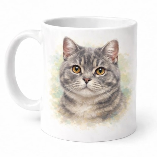 Tazza gatto grigio - , pelo