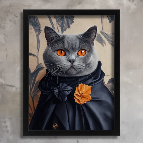 Stampa gatto grigio - , britannico