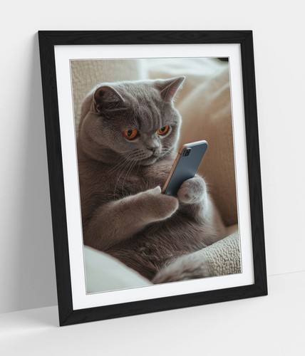 Gatto grigio britannico pelo - grigio,